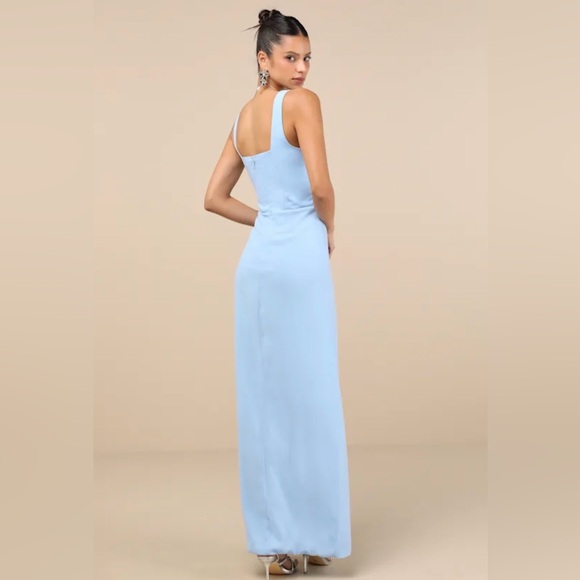 Lulus Glamorous Disposition Ruched Maxi Dress XL NWT - Picture 3 of 7